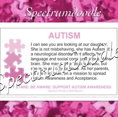 #ad Autism Awareness Cards Daughter Pack ESE Special Needs SpEd Teacher Parents $13.49
