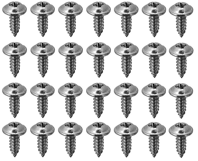#ad 30 CHROME WHEEL WELL SCREWS FOR CLASSIC amp; VINTAGE VEHICLES CAR PICKUP ETC $8.95