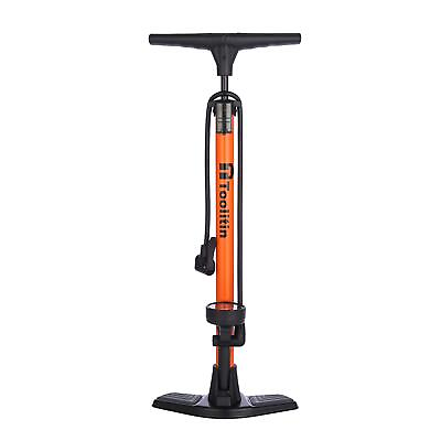 #ad TOOLITIN Floor Bicycle Pump with Gauge160 Psi High PressureBike Pump with P... $43.99