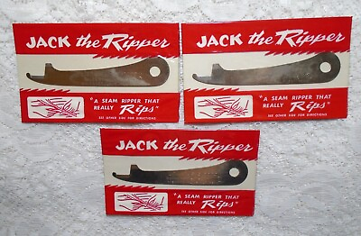 #ad VINTAGE NOVELTY 1960#x27;s JACK THE RIPPER SEAM RIPPER COLLECTIBLE SEWING LOT $12.99
