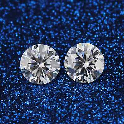 #ad Certified 1 Carat Lab Grown Moissanite Round Brilliant VVS1 D Ethical Beauty $164.99