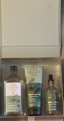 #ad #ad bath and body works gift set box eucalyptus stress relief￼ $45 value $19.99