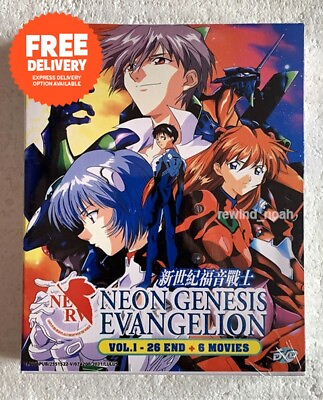 #ad DVD Anime Neon Genesis Evangelion Complete TV Series 6 Movies English Dubbed $29.90