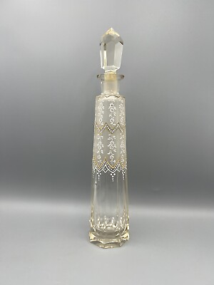 Vintage Perfume Decorated Bottle with Stopper $14.95