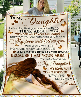 #ad #ad My Love For You Is Forever Mothers Day Gifts For My Daughter Blanket gift mom $19.99