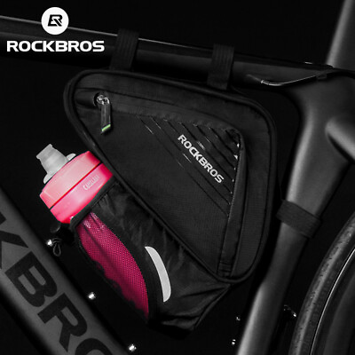#ad RockBros Triangle Kettle Saddle Bag MTB Road Bicycle Upper Tube Phone Bag $24.99