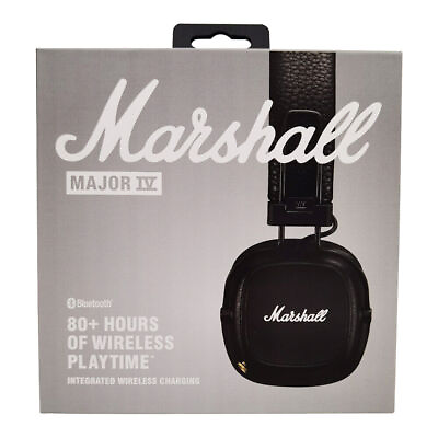 #ad New Mārshall Major IV Bluetooth Headphone with wireless charging Black Brown $85.00