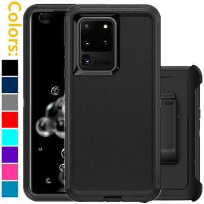 #ad For Samsung Galaxy S20 S20Ultra 5G Defender Case w Clip fits Otterbox $9.88