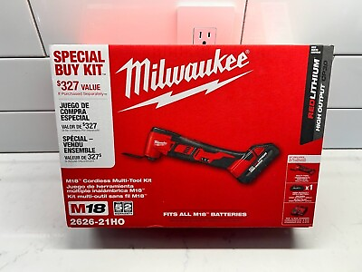 #ad Milwaukee 2626 21 M18 18 Volt Cordless Oscillating Multi Tool Kit $145.00