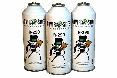 #ad 3 CANS Enviro Safe R 290 R290 NEW Stand Alone Fridge Freezer EPA REG* $36.00
