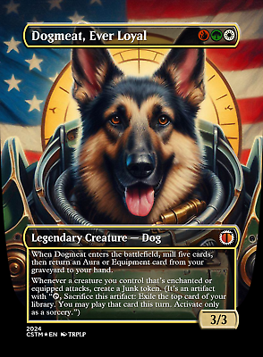 #ad Dogmeat Ever Loyal High Quality Altered Art Custom Cards $7.99
