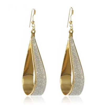#ad NEW Geometric Water Drop Hook Earrings Dangle 1 Pair $8.00