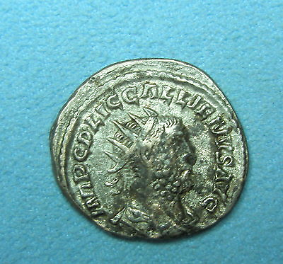 #ad ROME Imperial Billon Antoninianus Caesar GALLIENUS Pietas Figures F VF $39.00