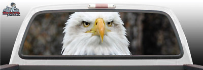#ad American Bald America Bald Eagle Perf Rear Window Graphic Decal SUV Truck Car $72.25