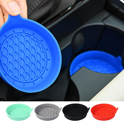#ad 2pcs Silicone Car Cup Holder Coaster Anti Slip Mat Insert Car Van Interior $11.39