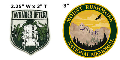 #ad National Park Series 2 Pcs Embroidered Patch Iron Sew on Souvenir Travel $6.99