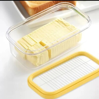 #ad Butter Cutter Slicer Cheese Tools ABS Butter Keeper Container Box Kitchen $11.99