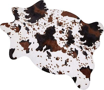 #ad MACEVIA Cowhide Rug Cute Cow Print Rug Western Decor for Living Room Bedroom ... $32.14