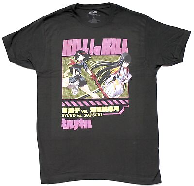 #ad Kill La Kill New Adult T Shirt Ryuko Matoi vs Satsuki Kiryuin $26.98