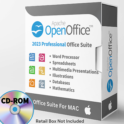 #ad #ad Open Office Home and Student 2023 for MAC Office Software Suite on CD ROM $12.99