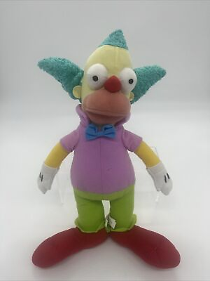 #ad The Simpsons Krusty the Clown Stuffed Toy Plush 16” $34.99
