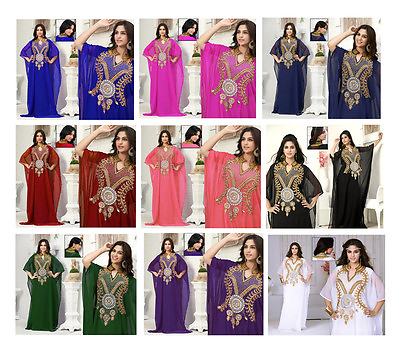 #ad Free Size Wedding Kaftan for Women Dubai Farasha Long Dress Gown Top FREE SHIP $63.99