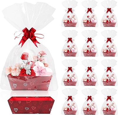 #ad 36 Pieces 12 Pack Valentine#x27;s Day Basket Gift Set 8x10#x27;#x27; Gifts Baskets for $48.80