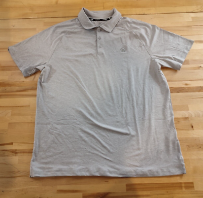 #ad NWOT Mens Hurley Short Sleeve Stretch Moisture Wicking Polo Shirt Large Gray $15.99