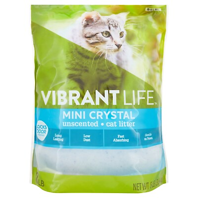 #ad Vibrant Life Mini Crystal Unscented Cat Litter 8 Lb $10.22