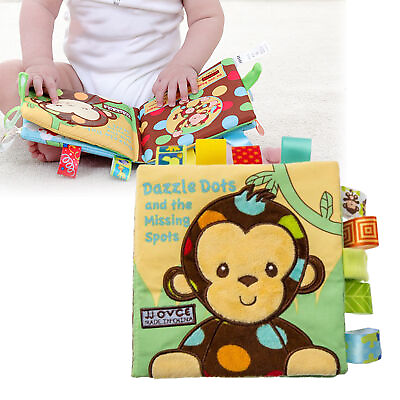 #ad Baby Cloth Book Cartoon Intelligence Development Baby Animal Cloth Book Durable $9.93