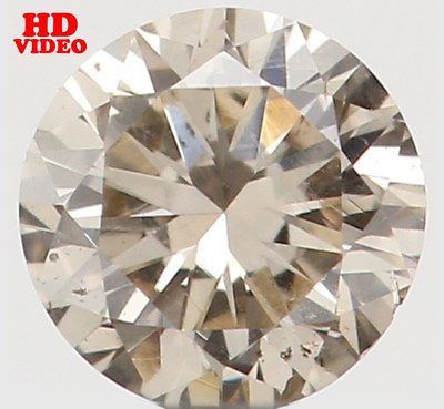 #ad Natural Loose Diamond Brown Color Round Clarity SI2 3.10 MM 0.12 Ct L5463 $51.00
