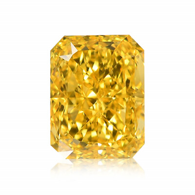 #ad 0.60 Carat Loose Diamond Yellow Color Radiant Shape VVS2 Clarity GIA Certified $8380.00
