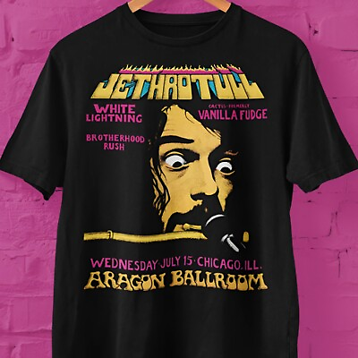 #ad Hot Jethro Tull Band Shirt New Rare Black S 2345XL Shirt C1213 $21.99