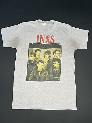 #ad INXS I Send A Message 1984 80s Vintage Shirt SINGLE STITCH USA 17.5x24 STAINED $69.00