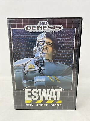 #ad ESWAT: City Under Siege Sega Genesis 1990 Game amp; Case No Manual $21.99