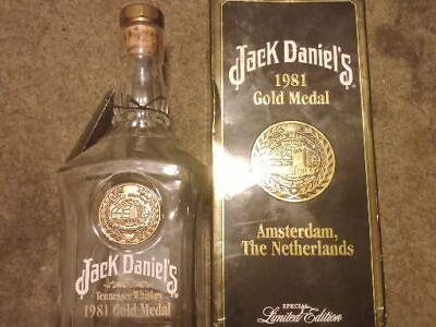 #ad 1981 Jack Daniels Gold Medal Whiskey $106.00