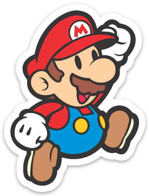 #ad Super Mario sticker Paper Mario Super Mario Brothers Bros Nintendo $5.45