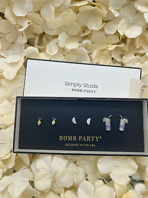 #ad Bomb Party Simply Studs Earring Set 3 Pairs Squeeze The Day RBP6606 $16.00