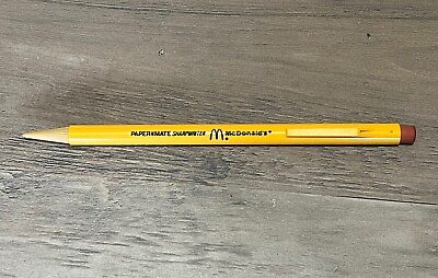 #ad 1986 McDonald#x27;s Promotional Mechanical Twist Pencil 6” Paper Mate SharpWriter $12.49