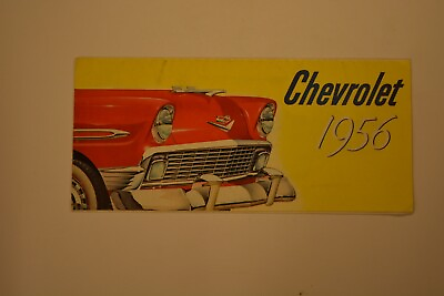 #ad THE ALL NEW 1956 CHEVY SALES BROCHURE $18.00