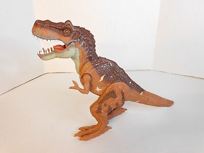 #ad Jurassic Type Tyrannosaurus Rex T Rex Lights; Roaring Dinosaur Excellent $7.95