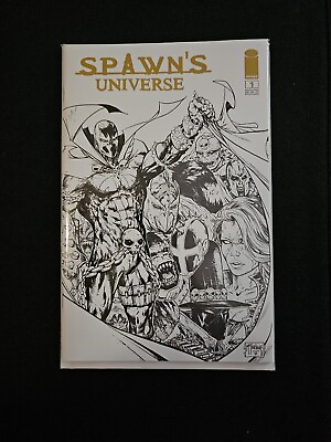 #ad SPAWN#x27;S UNIVERSE #1 Exclusive McFarlane Toys Gold Foil Variant Never Opened $45.00