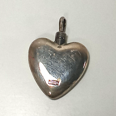 #ad Vintage 925 Sterling Silver Madelyn Heart Perfume Bottle Pendant .6 oz $39.99