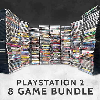 #ad Playstation 2 8 GAME BUNDLE Sony PS2 Lot OVER 500 Games to Pick Choose $68.00