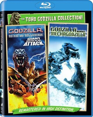 #ad New Godzilla: vs Mechagodzilla Giant Monsters All Out Attack Blu ray $10.00