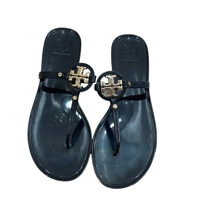 #ad Tory Burch black gel sandal size 7 $75.00