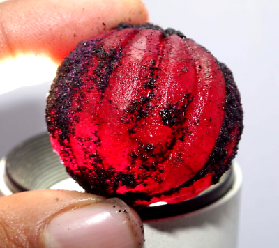 #ad 434 Ct EGL Certified Natural African Red Ruby Rough Melon Rough Loose Gemstone $29.19