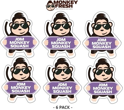 #ad 6 pc Monkey Fresh Hanging Car Air Freshener JDM Squash Scent cs x3 $12.99