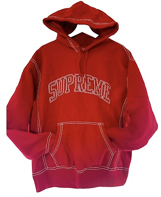 #ad Authentic NWT Red Supreme Hoodie BRAND NEW Season FW20 $250.00
