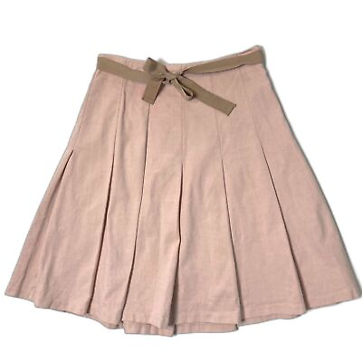 #ad Gap Coquette Pleated Skirt Ribbon Belt Preppy Tennis Skirt Rom Com Mini Skirt $16.99